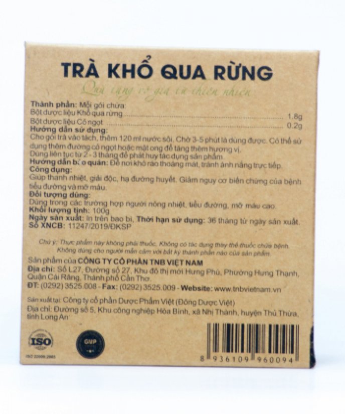 TRÀ KHỔ QUA RỪNG MUDARU (HỘP 50 TÚI LỌC)