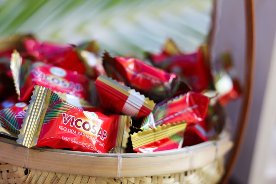 Kẹo dừa sáp nguyên chất túi 500g