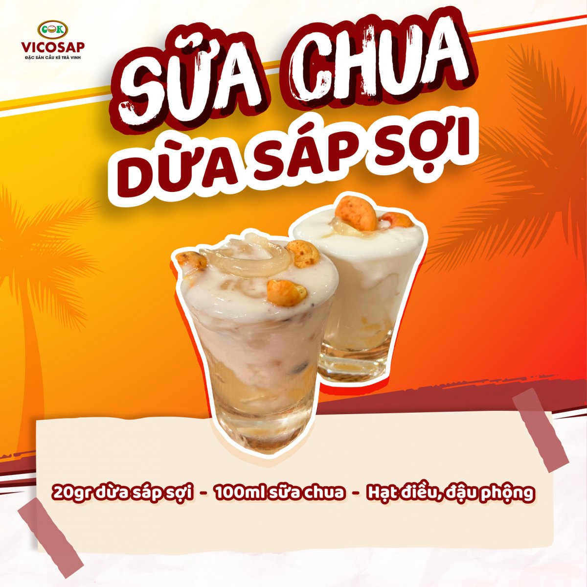 Dừa sáp sợi hũ 220ml